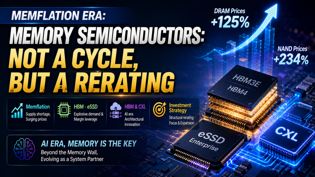 Memory Semiconductors in the ‘Memflation’ Era: Valuation Rerating Over Cycles