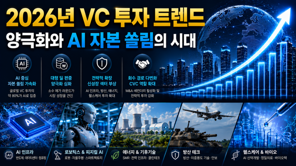 2026년 VC 투자 트렌드 – 양극화와 AI 자본 쏠림의 시대